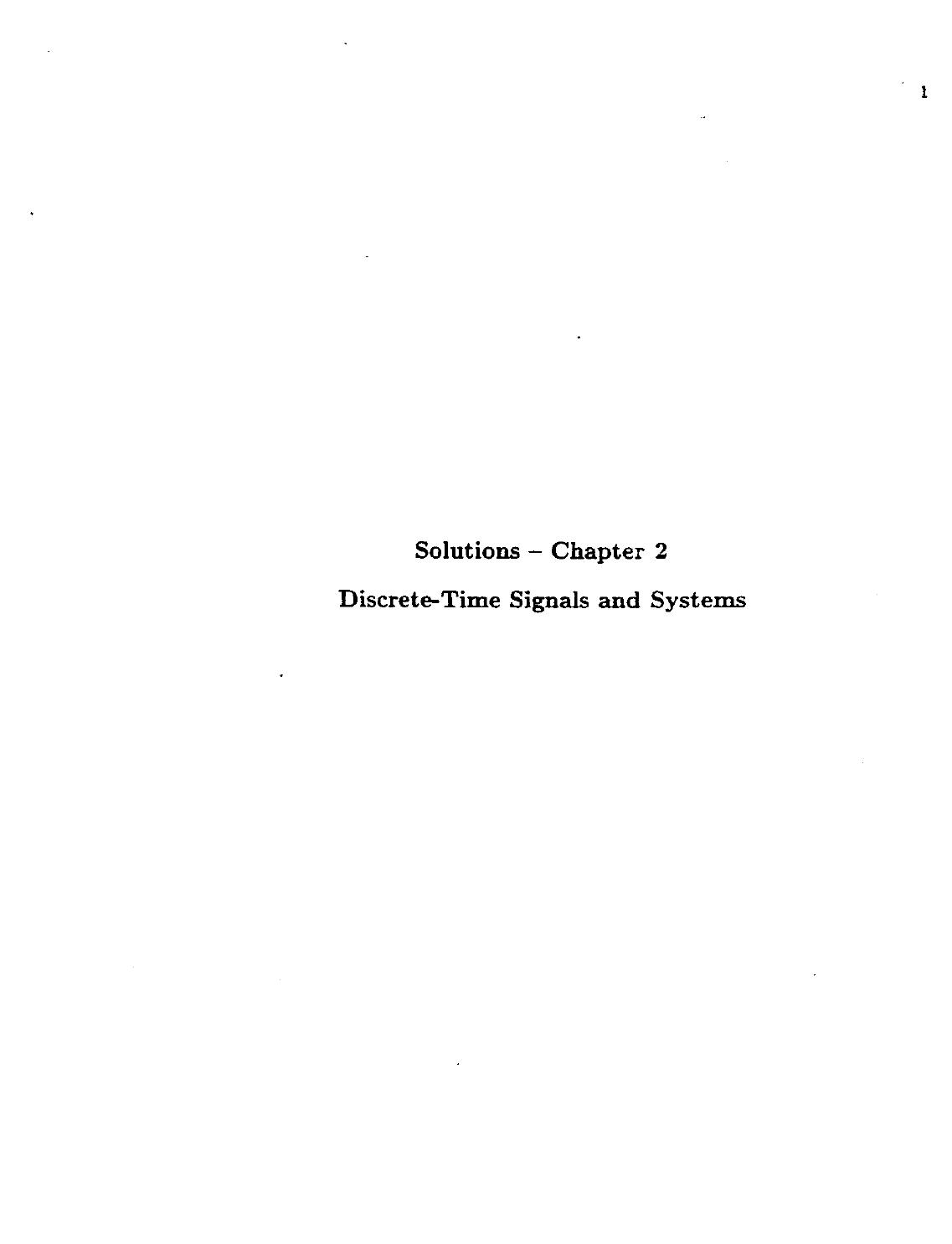 [Solutions manual] Oppenheim's Discrete Time Signal Processing text