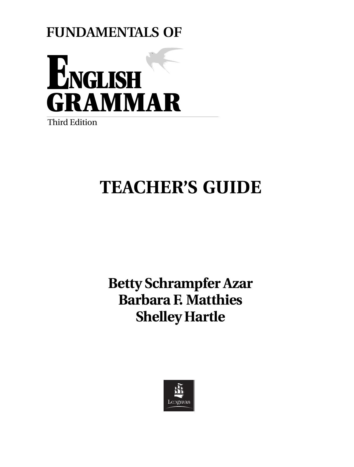 Fundamentals of English Grammar