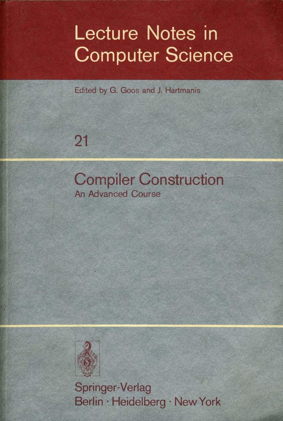 Compiler Construction: An Advanced Course