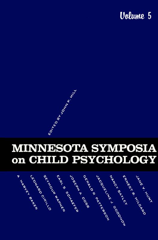 Minnesota Symposia On Child Psychology Volume 5