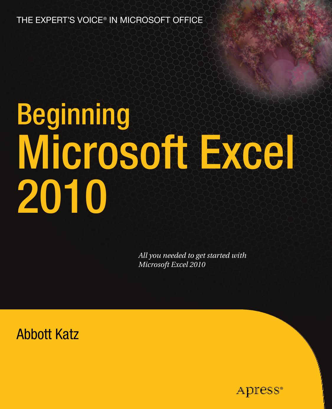 Beginning Microsoft Excel 2010