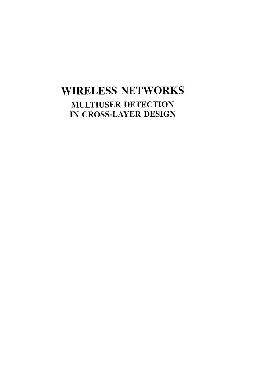 (Information technology--transmission, processing, and storage) Christina Comaniciu, Narayan B. Mandayam, H. Vincent Poor