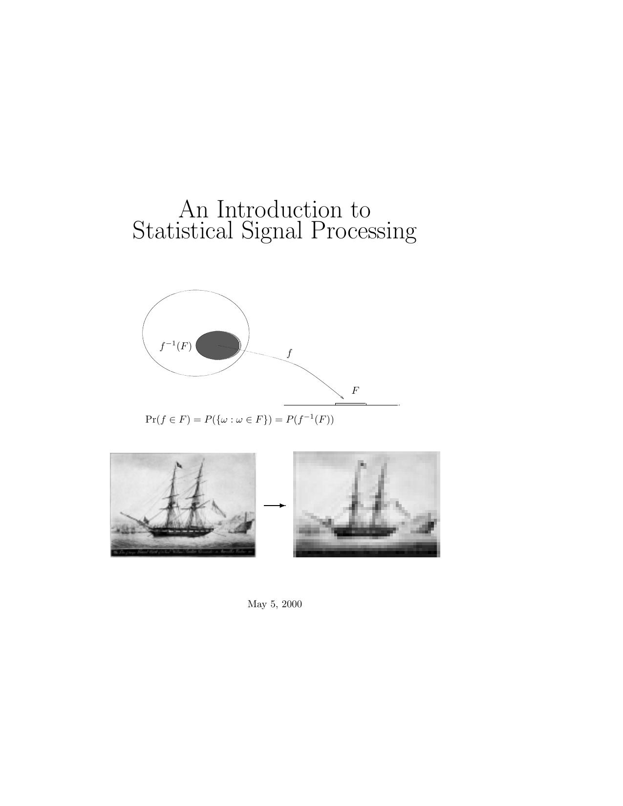 introduction to statistical signal processing