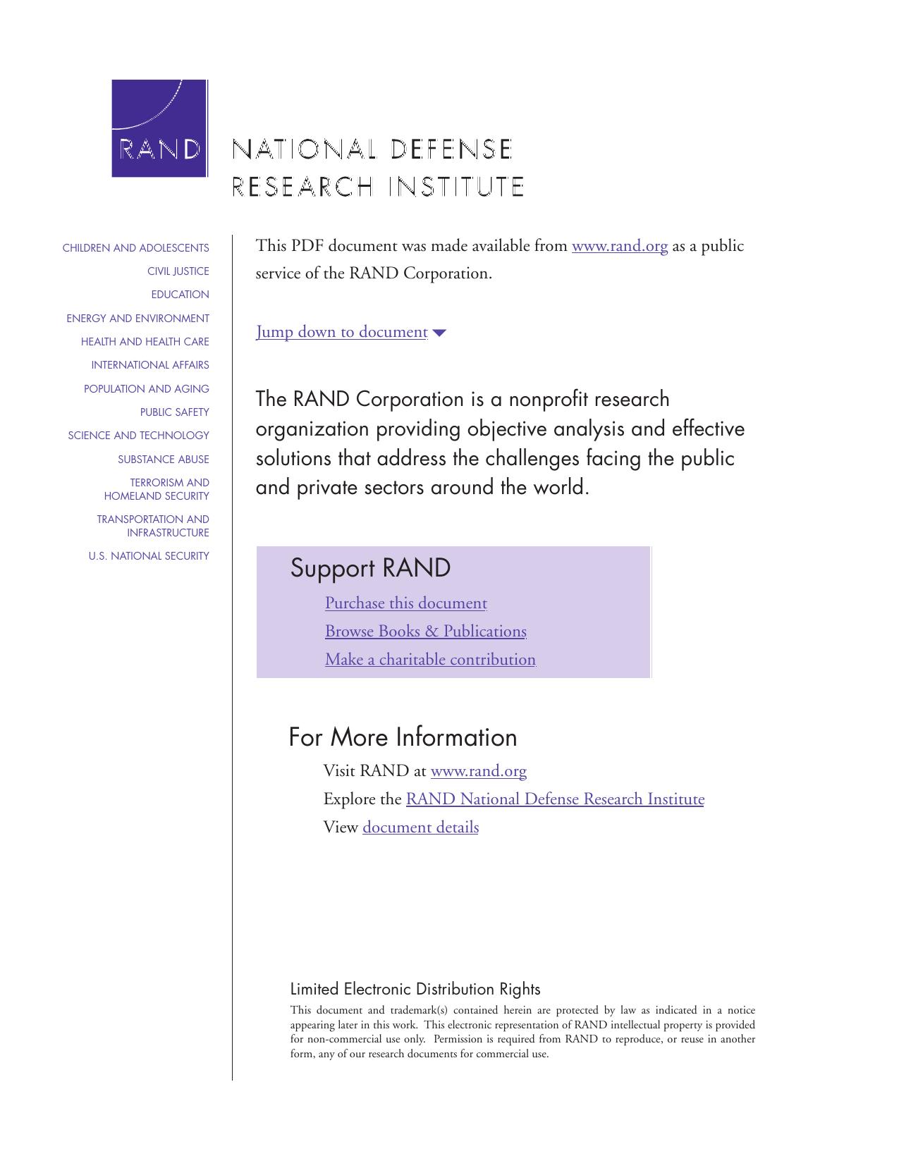 Attracting the Best: How the Military Competes for Information Technology Personnel