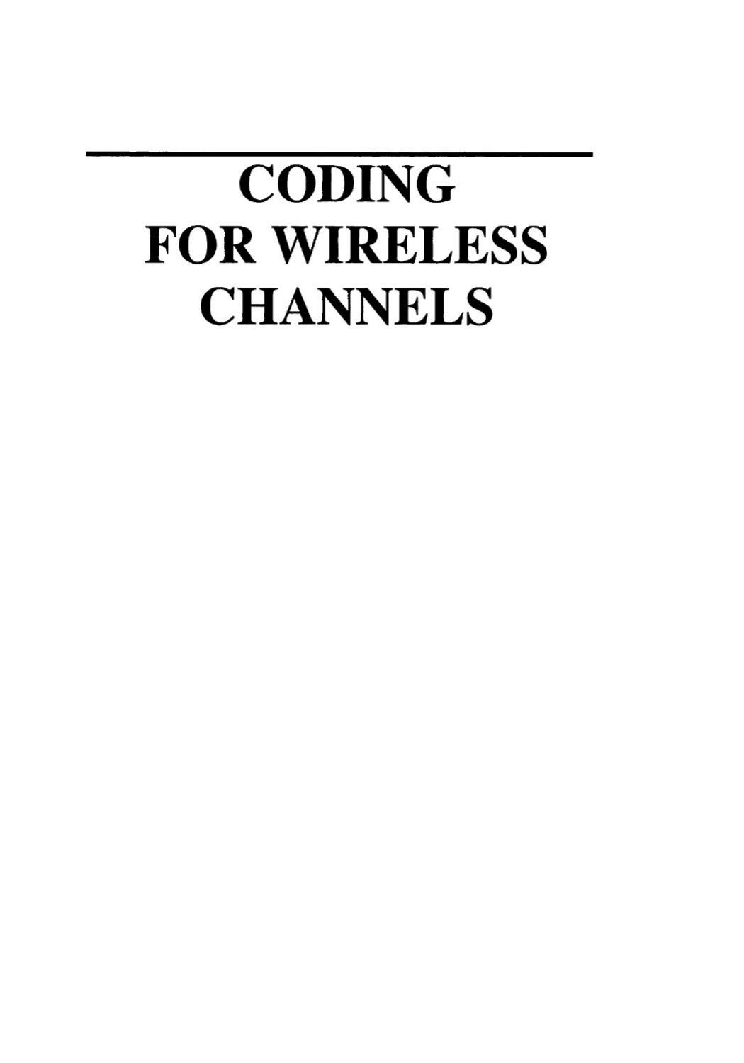 (Information technology--transmission, processing, and storage) Ezio Biglieri
