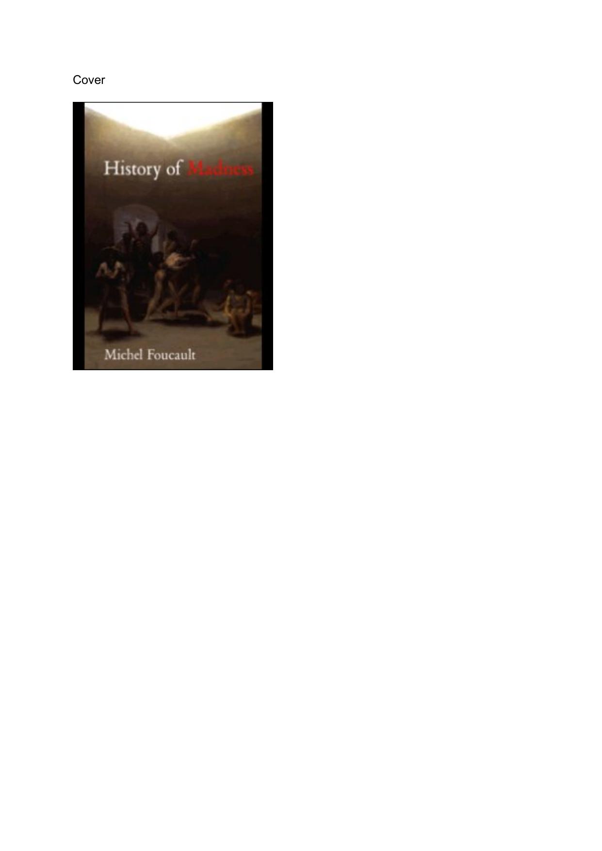 history of madness