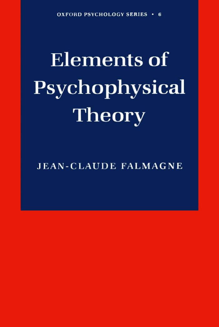 (Oxford Psychology Series, No 6) Jean-Claude Falmagne