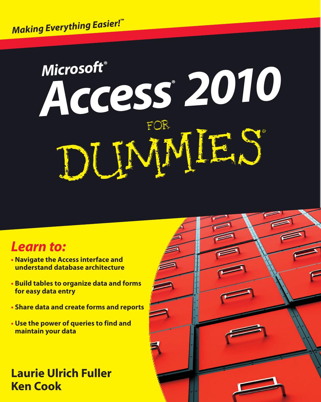 Microsoft Access 2010 For Dummies