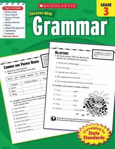 Scholastic Success With Grammar, Grade 3