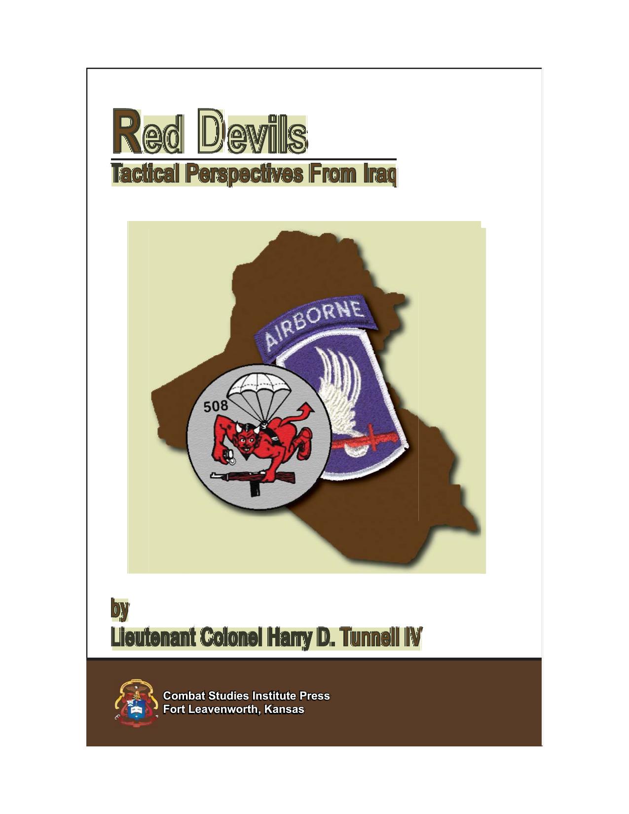 Red Devils: Tactical Perspectives From Iraq