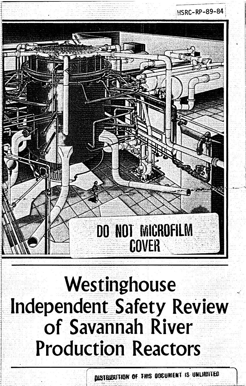 Call, D.W. Leggett, W.D. McShane, W.J. Fauske, H.K. McAdoo, J.D. Strawbridge, L.E. . Nuclear and Advanced Liparulo, N.J. Toto, G. . Nuclear Services Div. USDOE Office of Nuclear Energy, Scienc