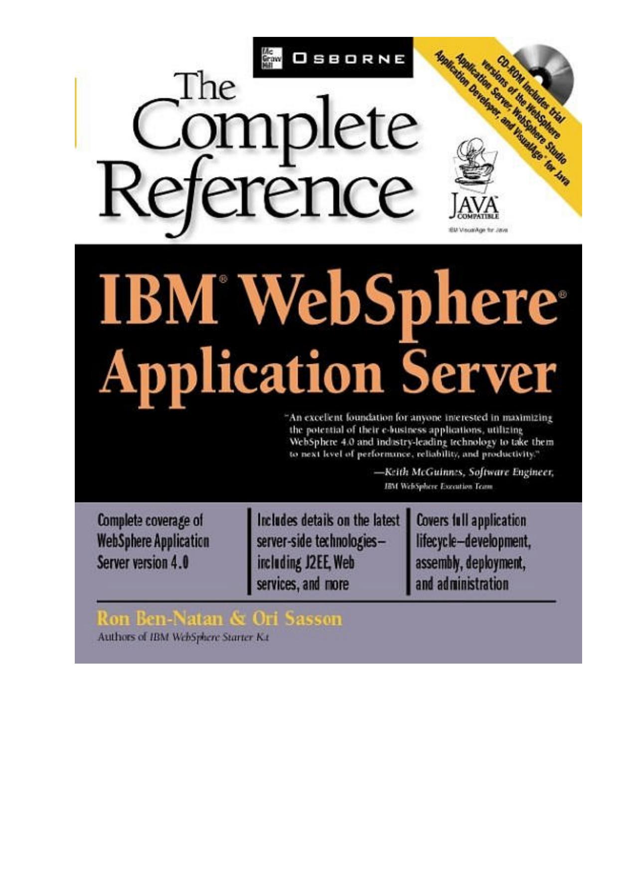 IBM WebSphere Application Server - The Complete Reference1…