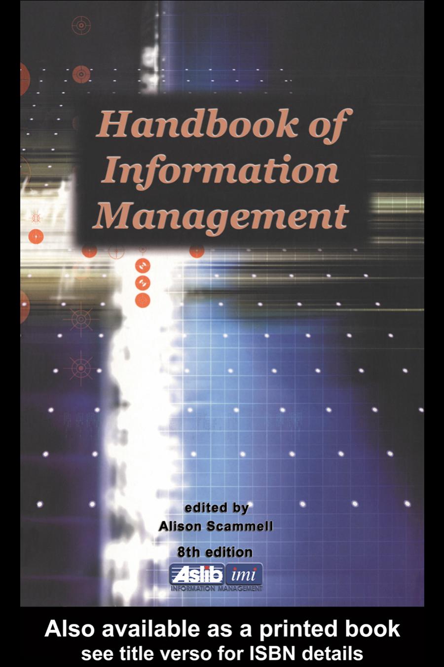 Handbook of Information Management