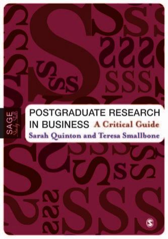 Postgraduate Research in Business: A Critical Guide