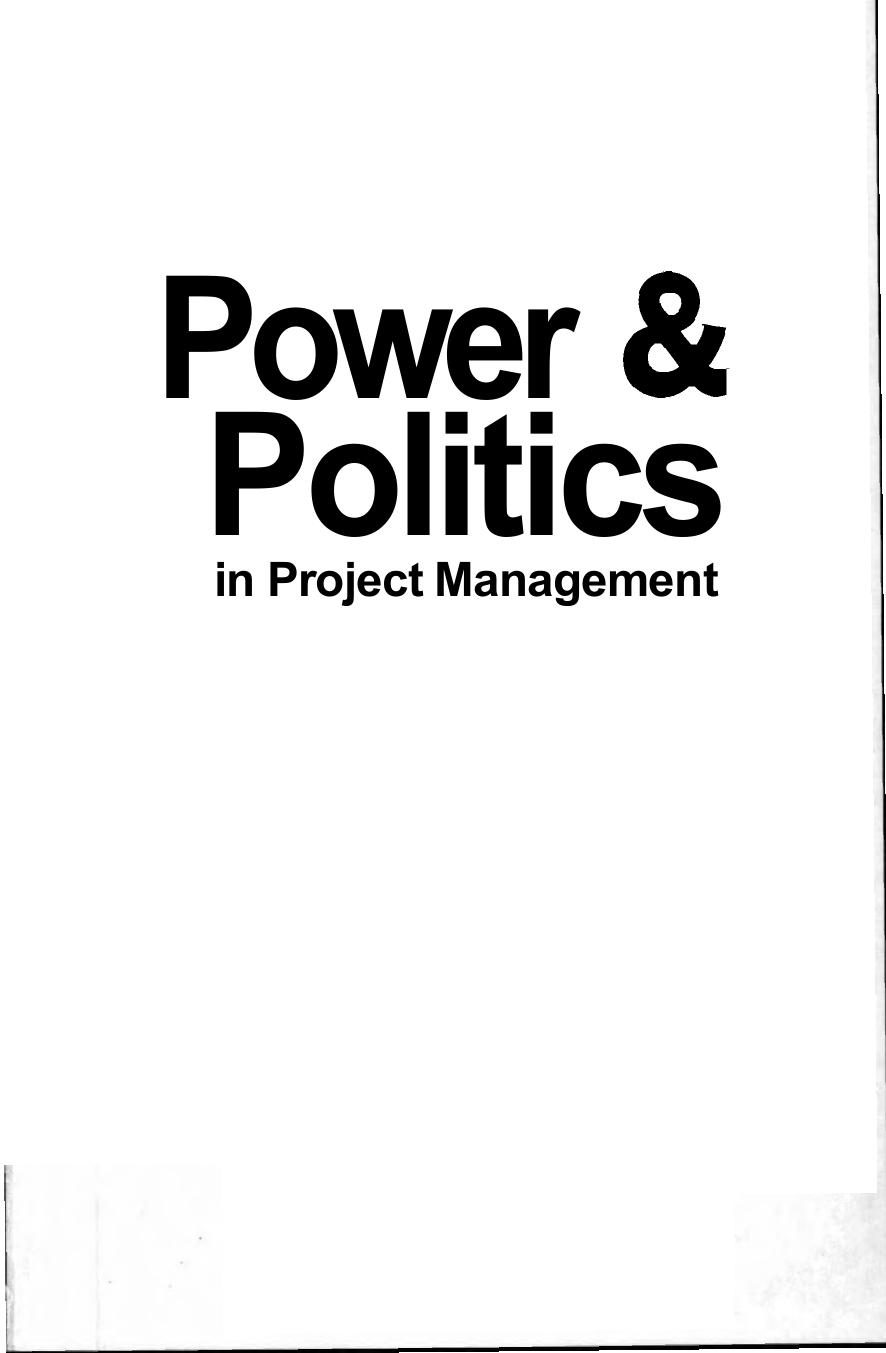 Power and politics in project management