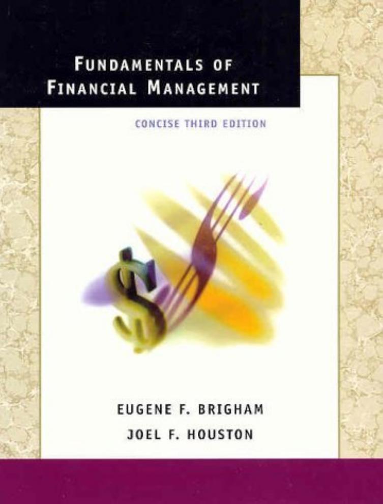 Fundamentals of Financial Manag