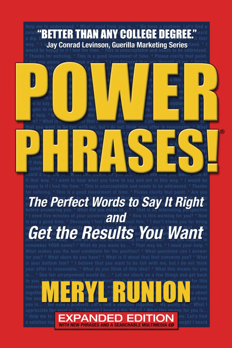 PowerPhrases! -The Perfect Words to Say