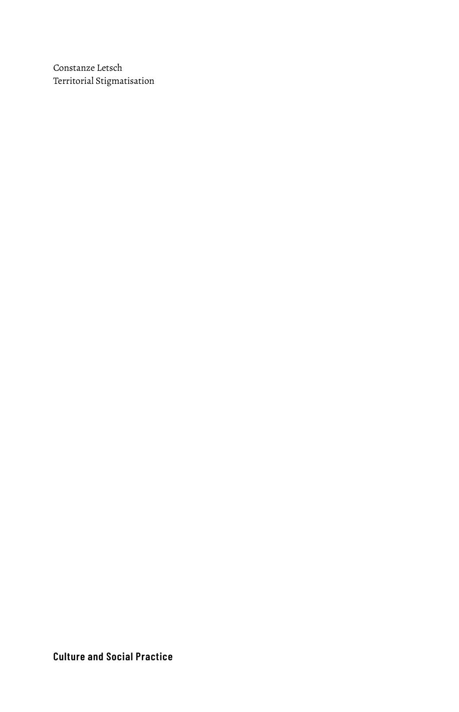 Territorial Stigmatisation: Urban Renewal and Displacement in a Central Istanbul Neighbourhood