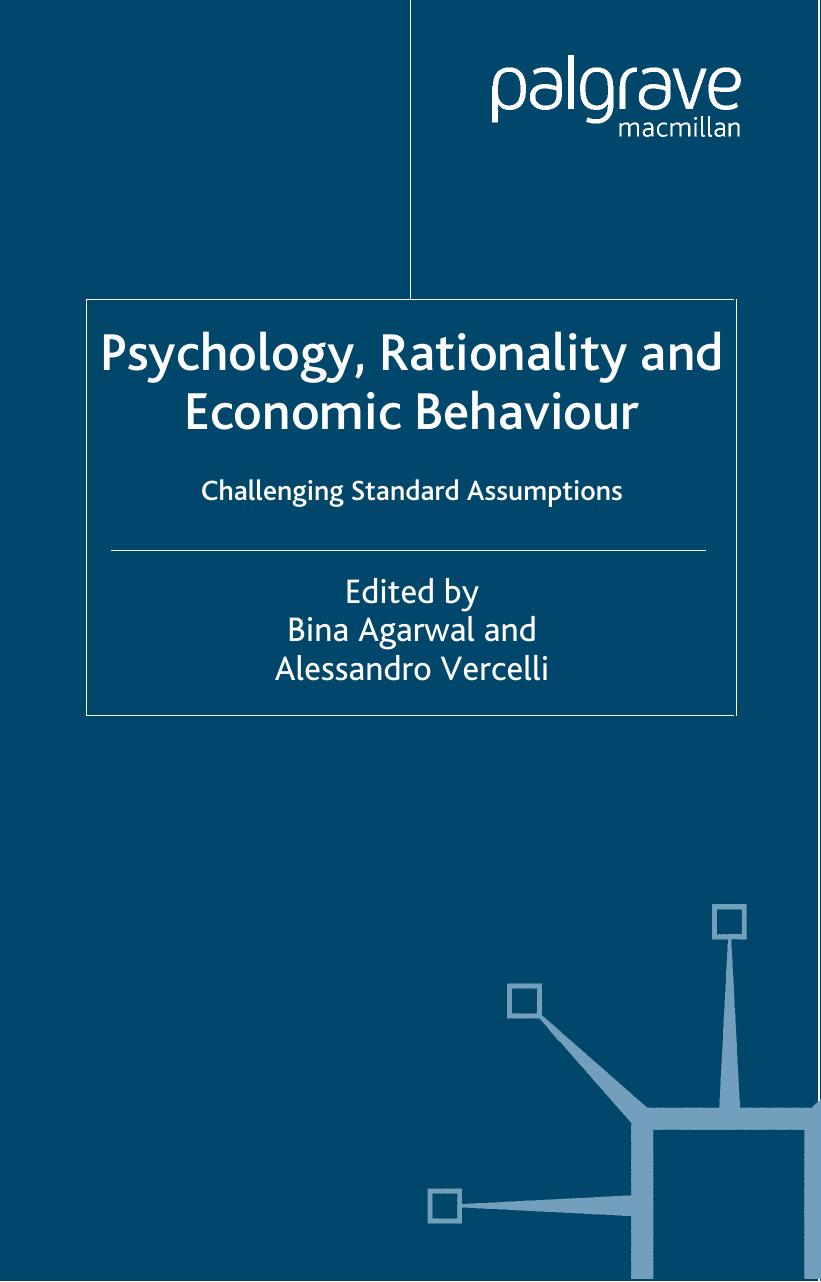 Psychology, Rationality and Economic Behaviour
