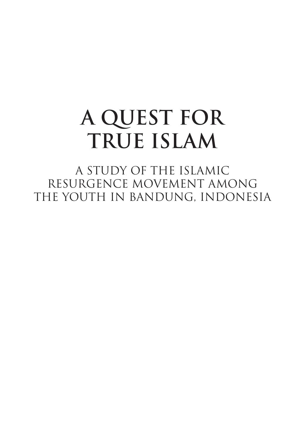 A Quest for True Islam
