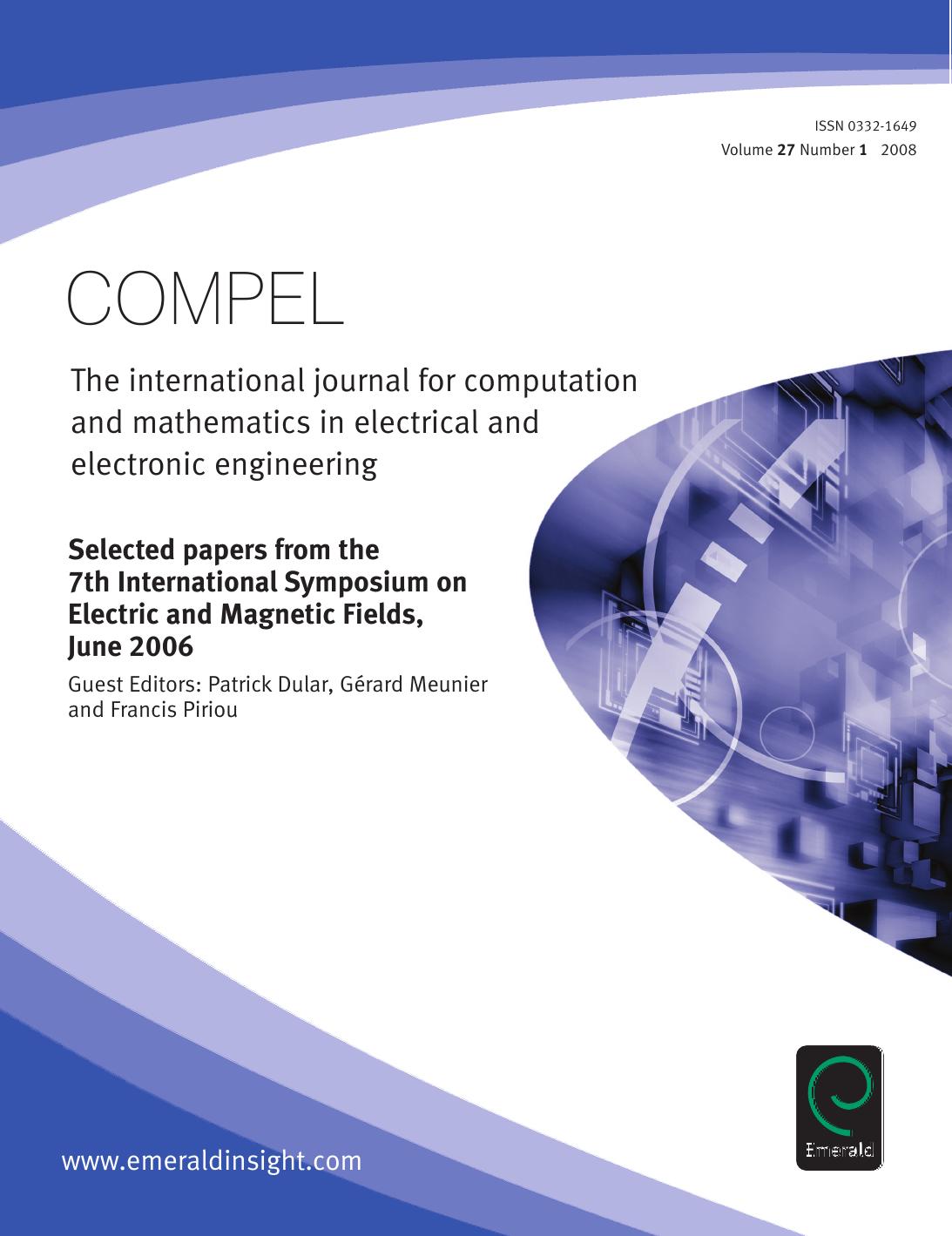 The international journal for computation and mathematics in electrical and electronic engineering