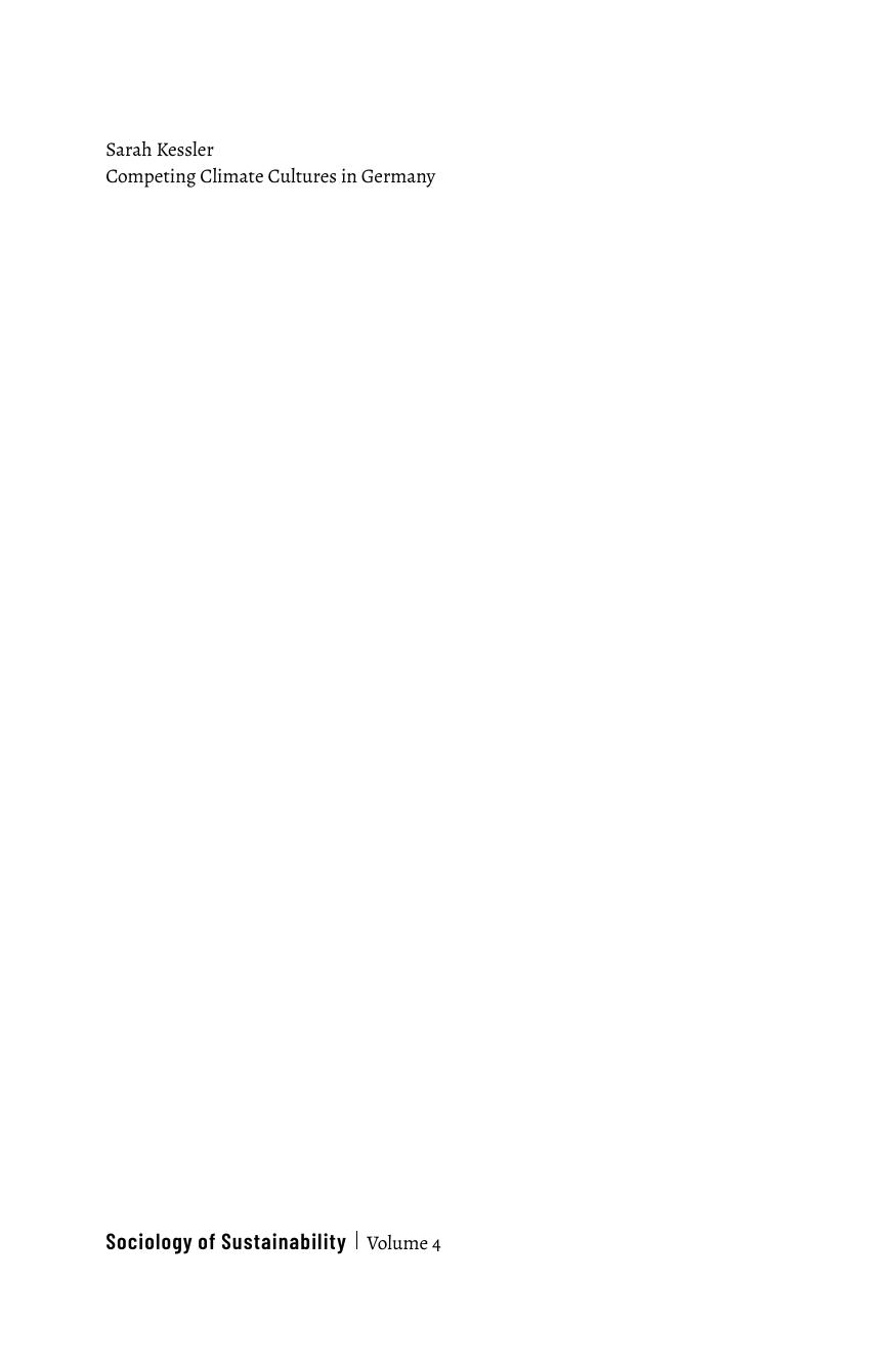 Competing Climate Cultures in Germany: Variations in the Collective Denying of Responsibility and Efficacy