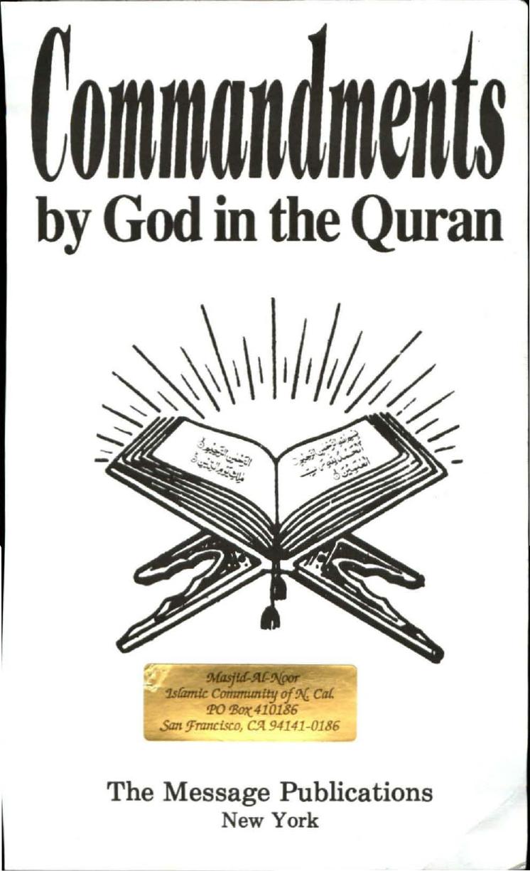 commandments by God