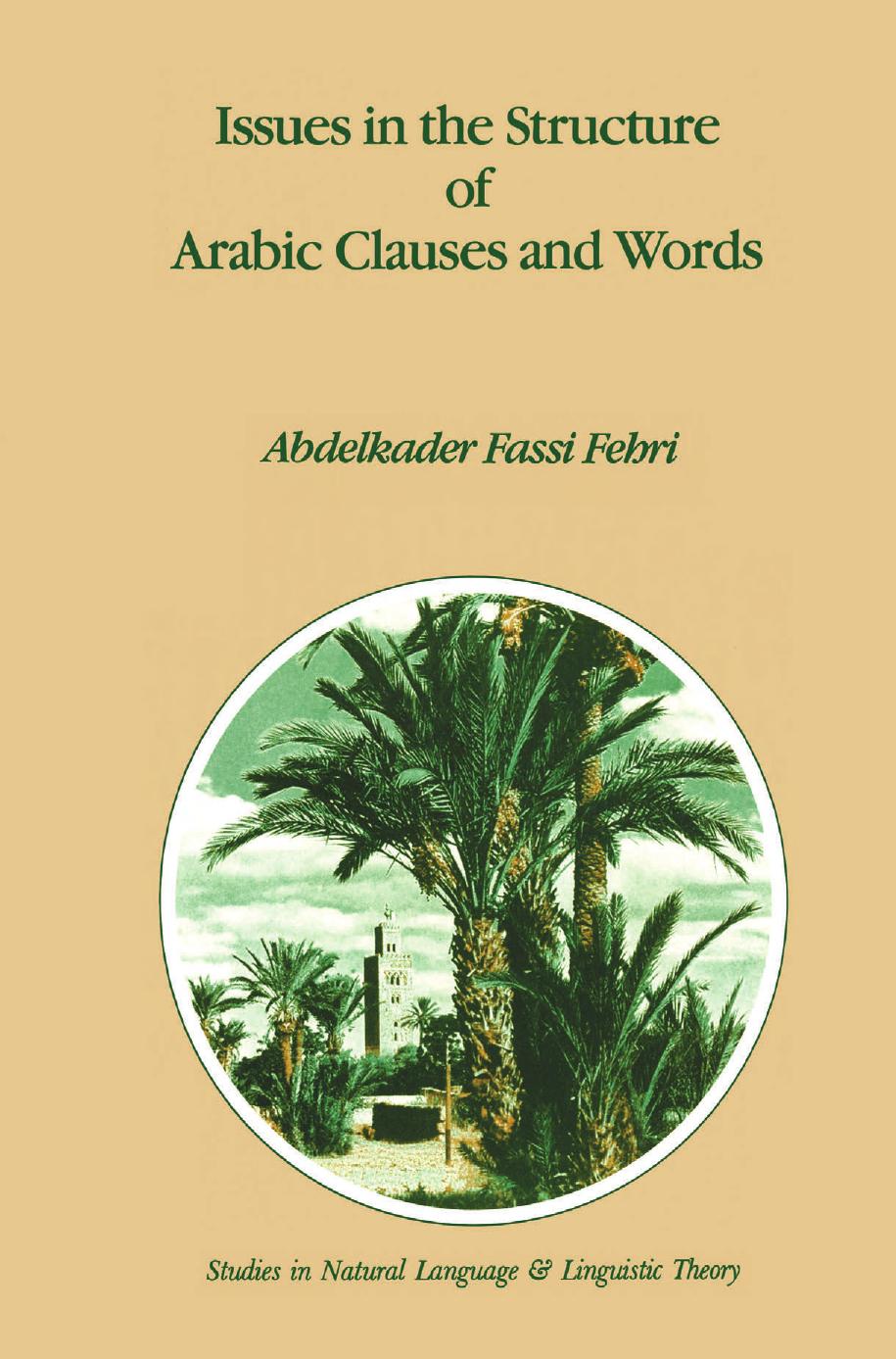 (Studies in Natural Language and Linguistic Theory 29) Abdelkader Fassi Fehri (auth.)