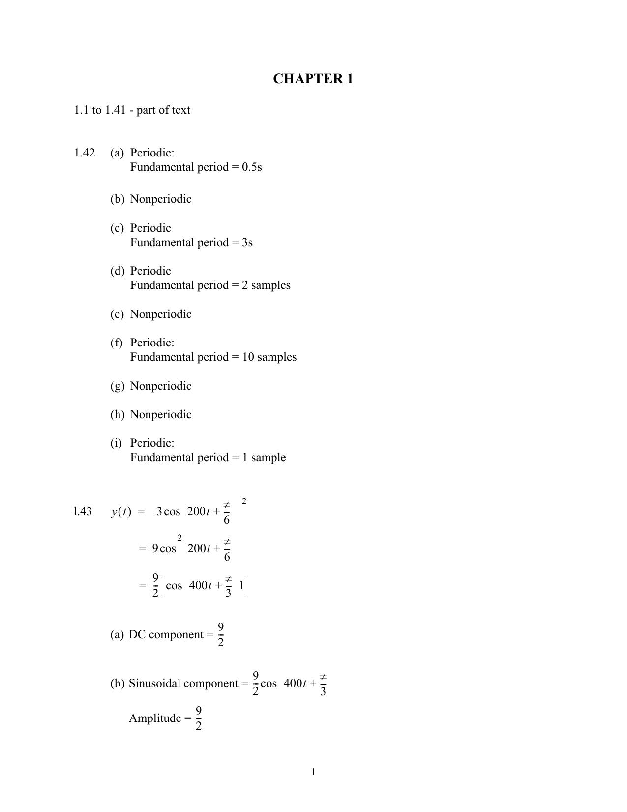 [Solutions Manual] Signals and Systems 2nd Ed.