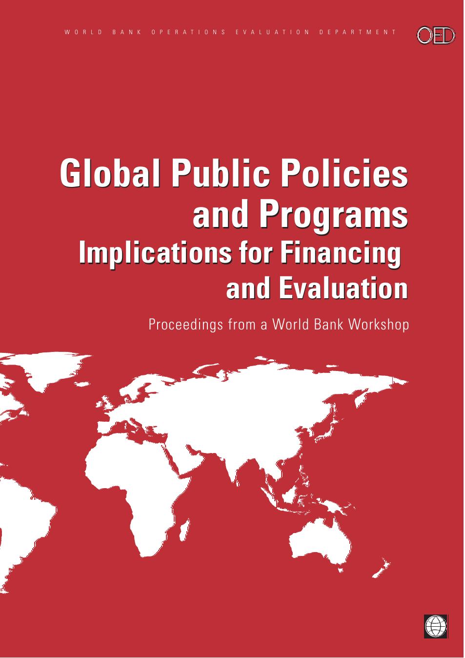 Global Public Policies and Programs