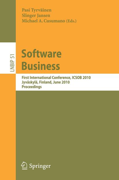 Software Business (Lecture Notes in Business Information Processing, 51)