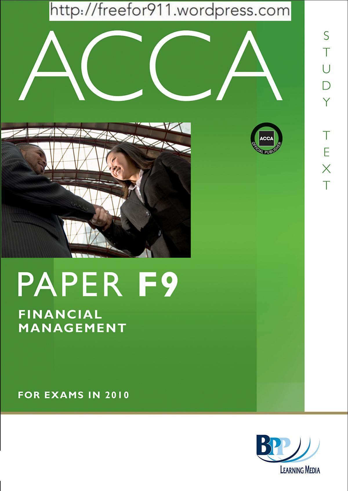 ACCA F9 - Financial Management Study Text