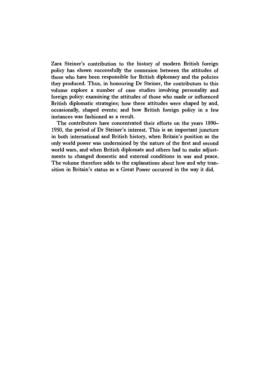 Michael L. Dockrill, Brian J. C. McKercher Diplomacy and World Power Studies in British Foreign Policy, 1890-1951 2002