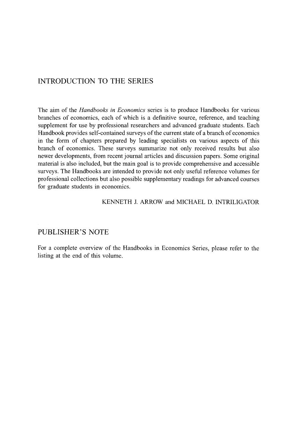 Handbook of Development Economics