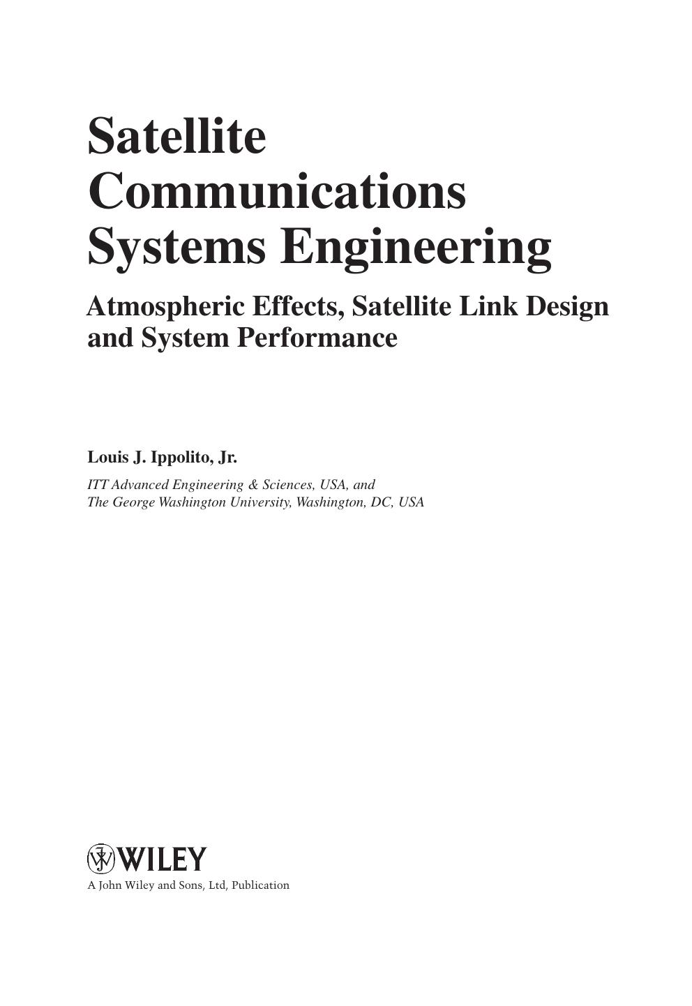 Satellite Communications Systems Engineering