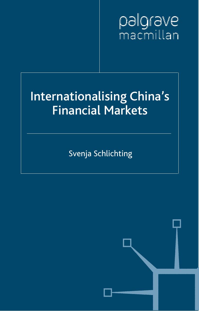 Internationalising China's Financial Markets