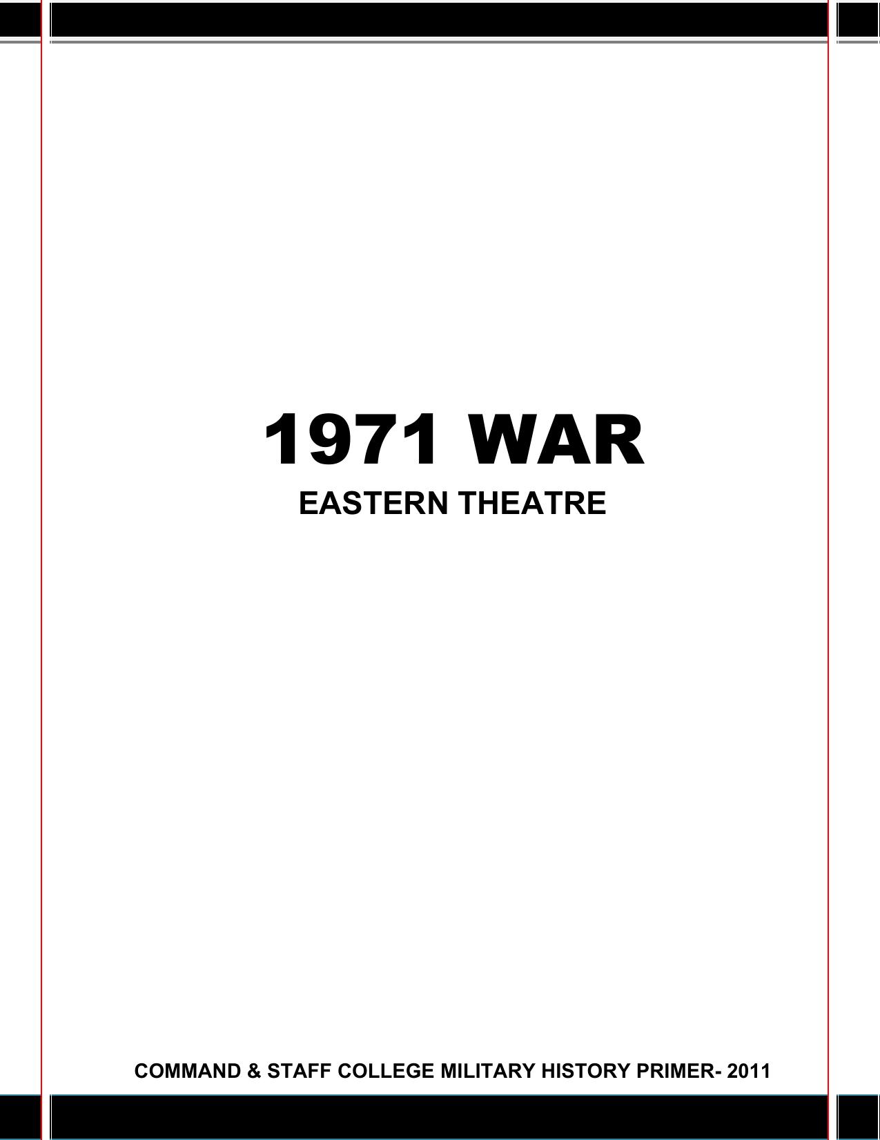 1971 War Eastern Theatre