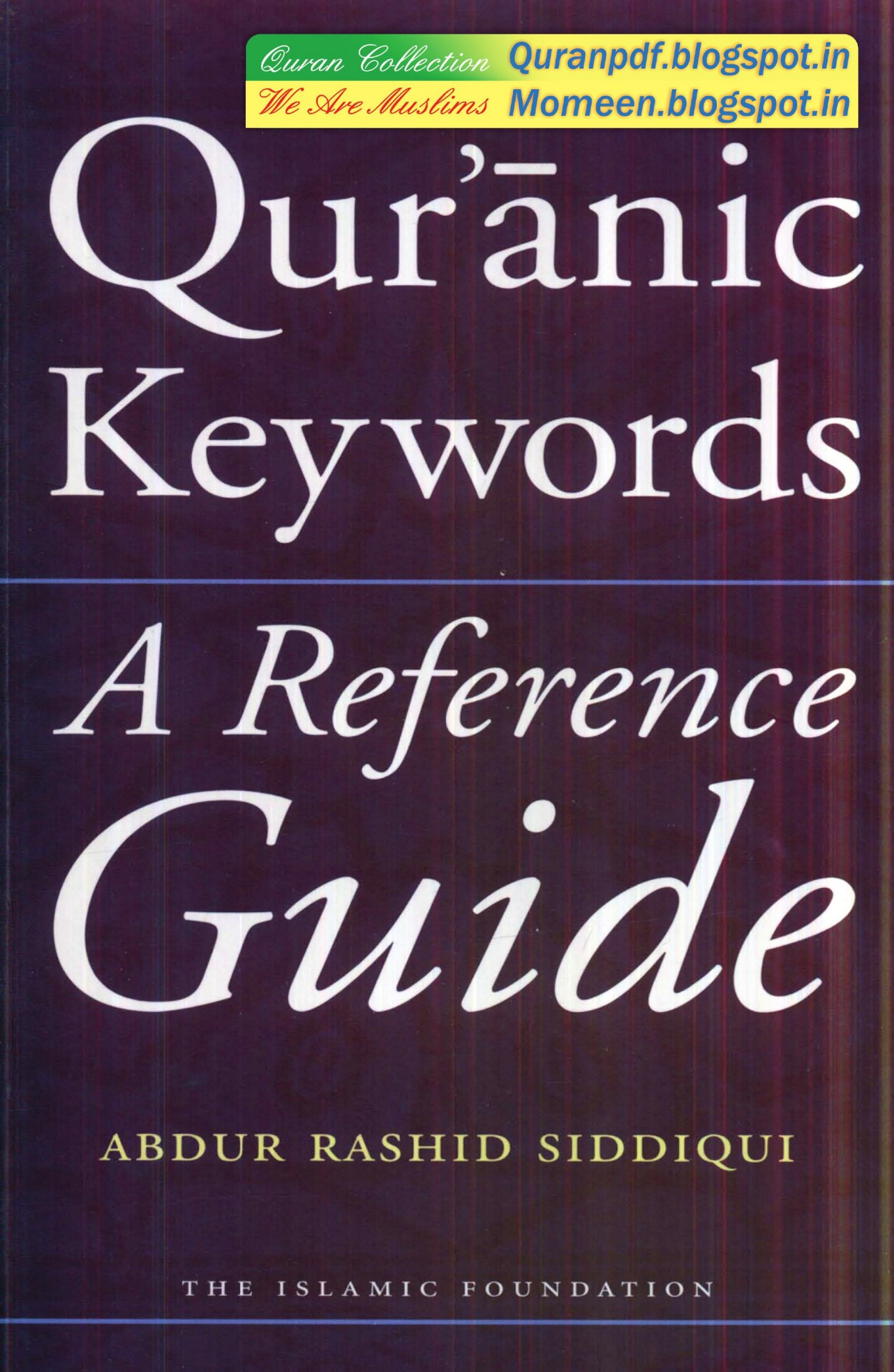 Quranic Keywords A Reference Guide
