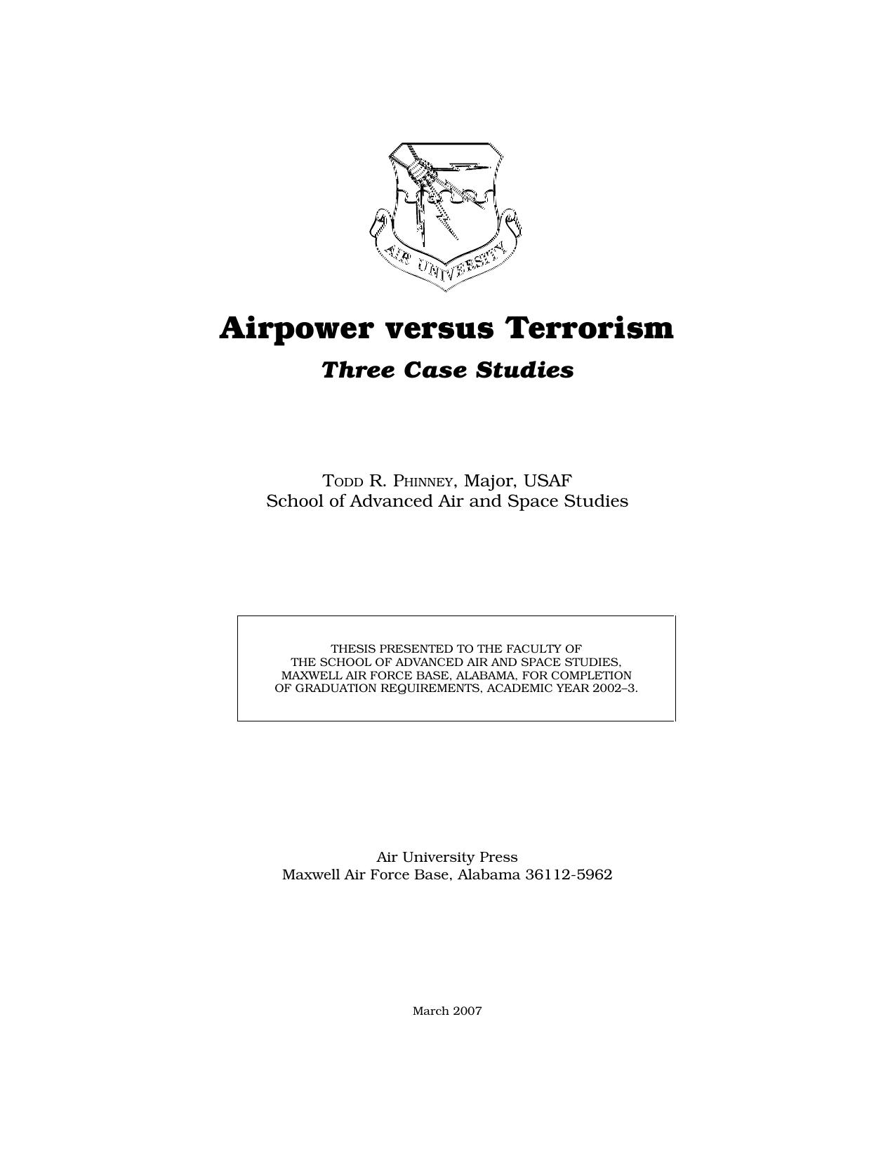 Airpower versus Terrorism