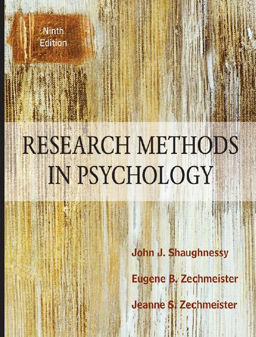 RESEARCH METHODS IN PSYCHOLOGY