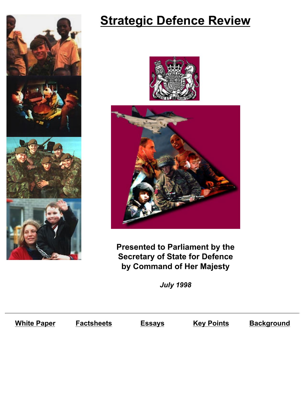 Strategic Defence Review