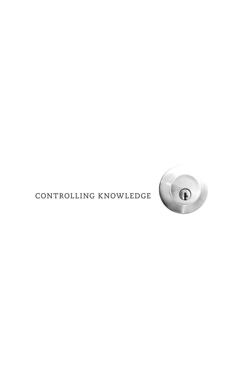 Controlling Knowledge: Freedom of Information and Privacy Protection in a Networked World