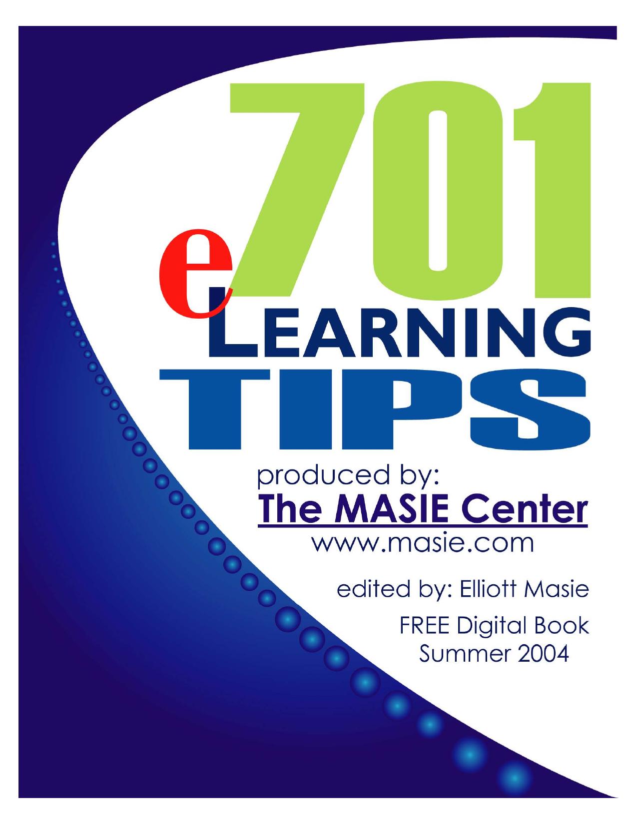 701 e-Learning TIPS