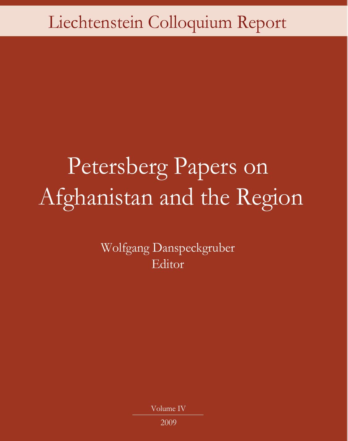 Petersberg Papers on Afghanistan and the Region