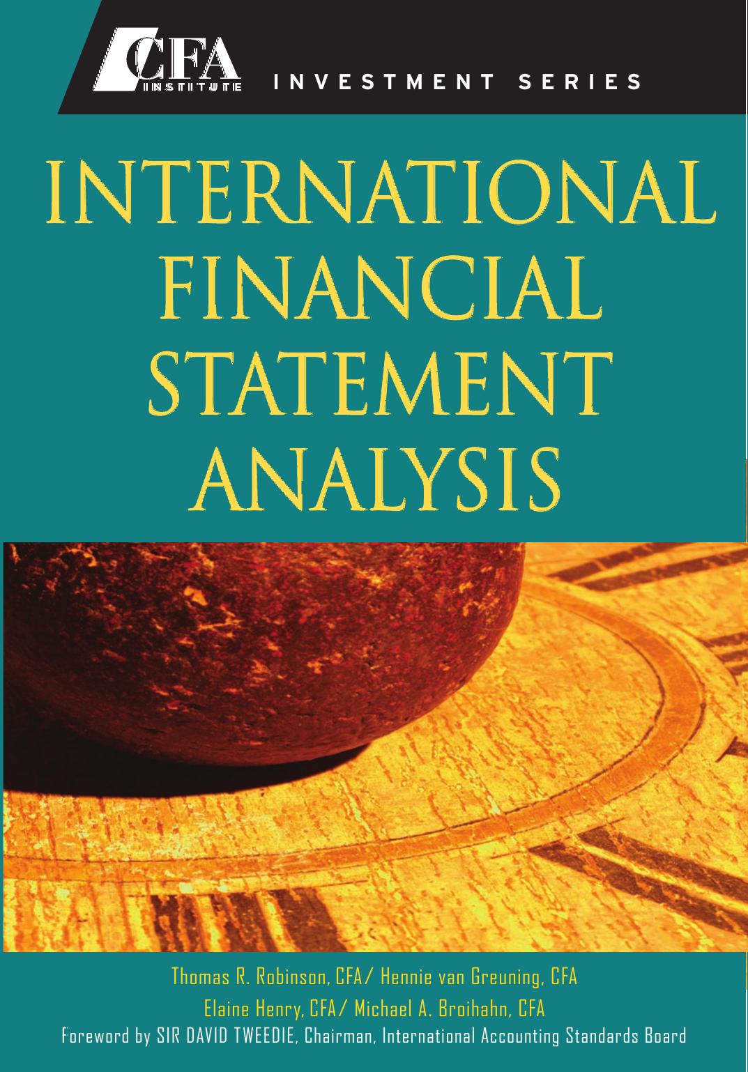 INTERNATIONAL FINANCIAL STATEMENT ANALYSIS