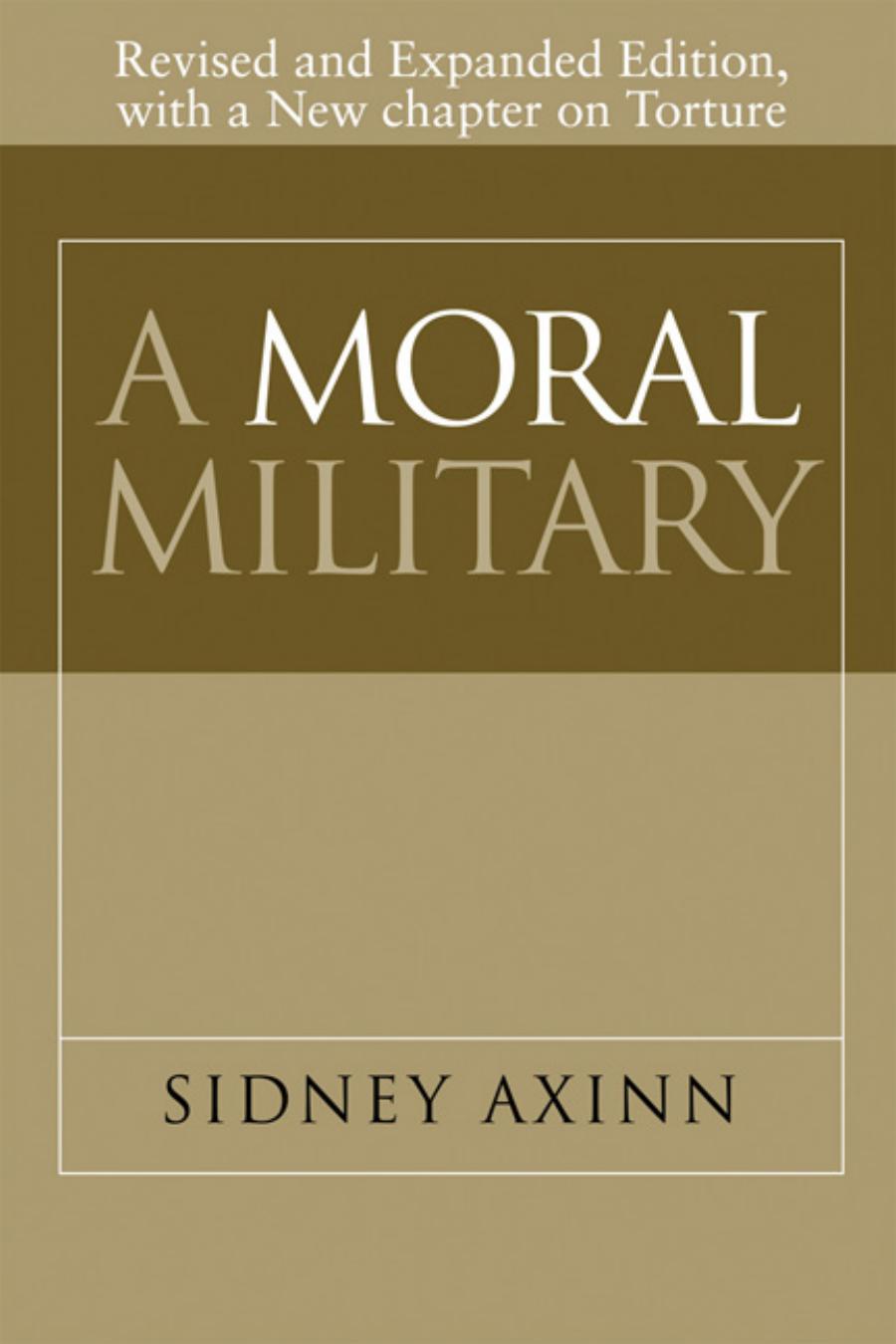 A Moral Military
