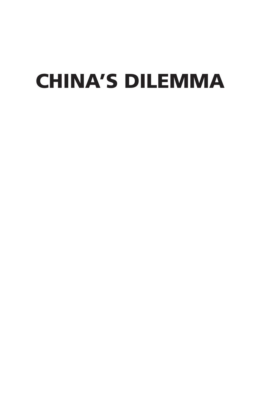 China’s Dilemma: Economic growth, the environment and climate change