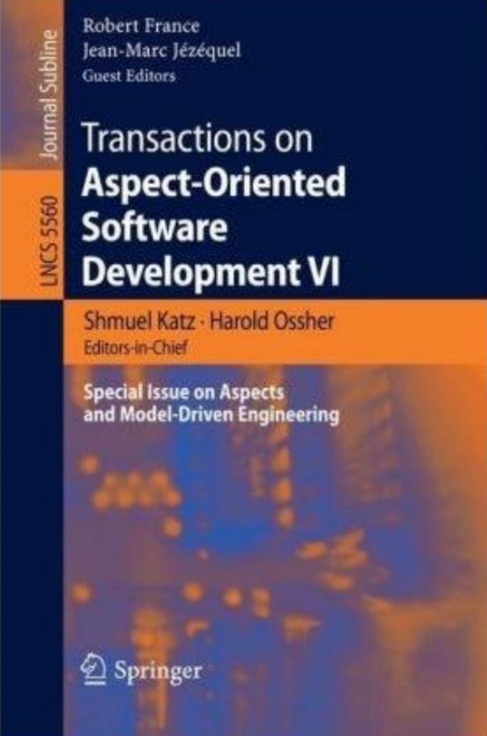 Transactions on Aspect‑Oriented Software Development VI: Special Issue on Aspects and Model‑Driven Engineering