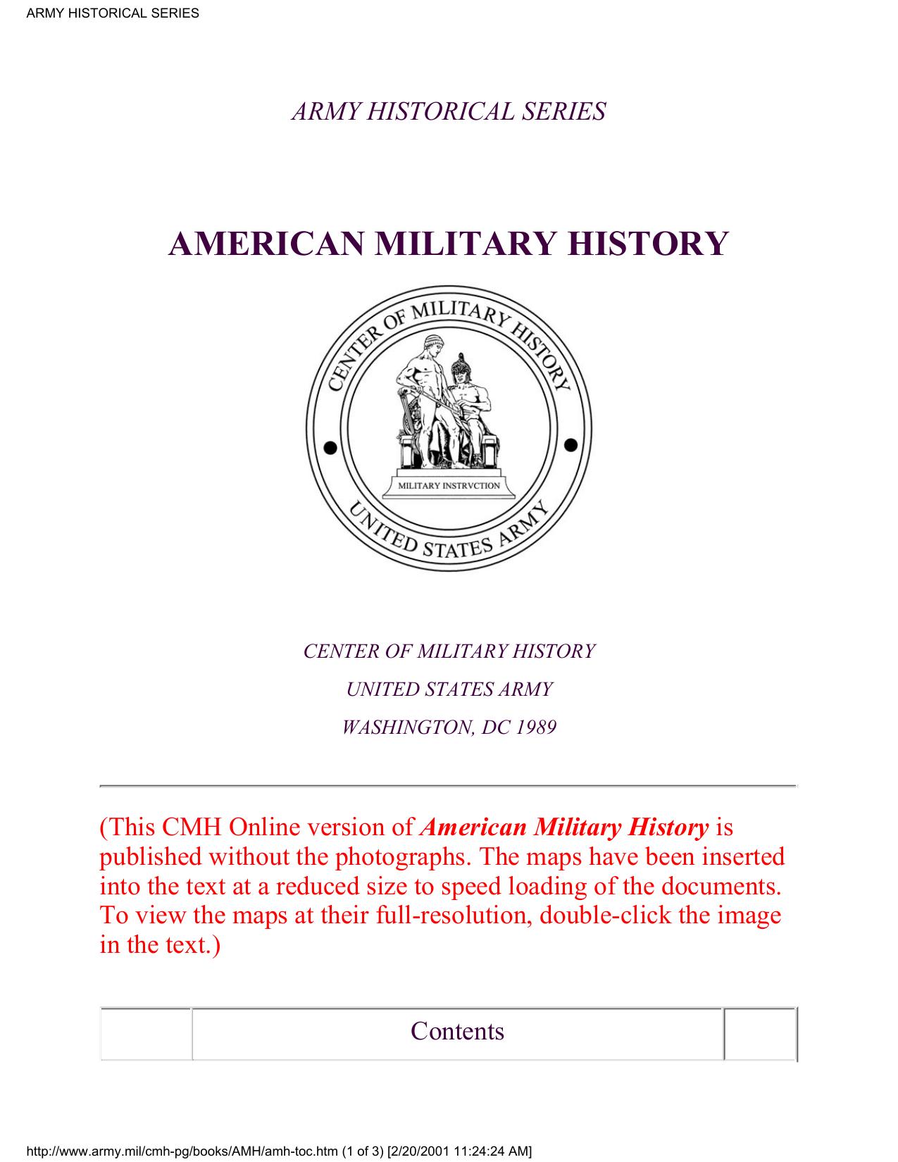ARMY HISTORICAL SERIES