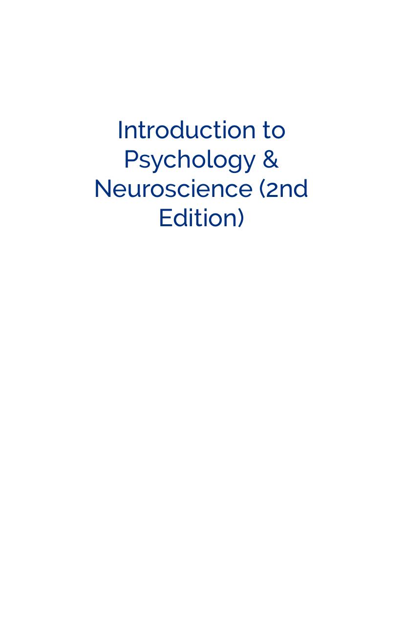 Introduction to Psychology & Neuroscience